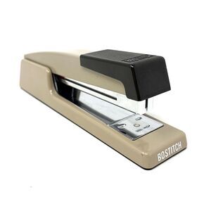 VTG Bostitch Desktop Stapler Model B440 Tan Durable All-metal Opens Flat Tacking